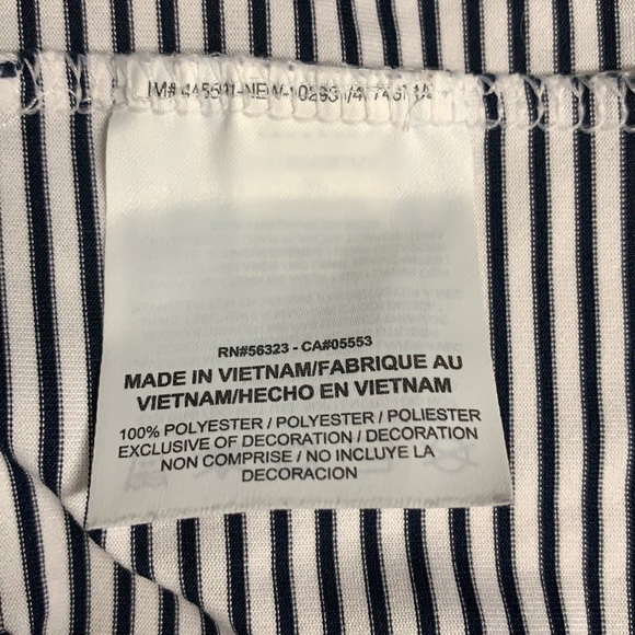 Nike Golf Dri-Fit White Blue Stripe Logo Short Sleeve Polo Shirt Size XL X-Large - Picture 8 of 9